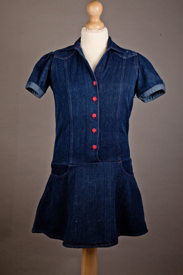 Button-Up Dress unmodelled Denim Dress for Girls from Where Does It Come From? wheredoesitcomefrom.co.uk