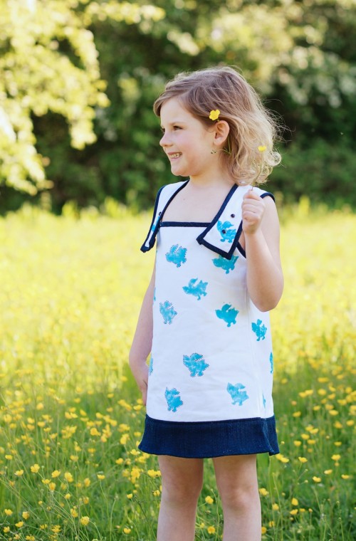 Freya Pinafore Dress Sideways