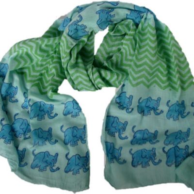 blue elephant scarf from Where Does It Come From? wheredoesitcomefrom.co.uk