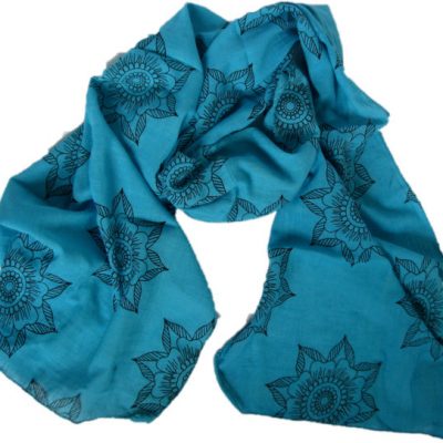 Preeti Flower Scarf from Where Does It Come From? wheredoesitcomefrom.co.uk ethical clothing