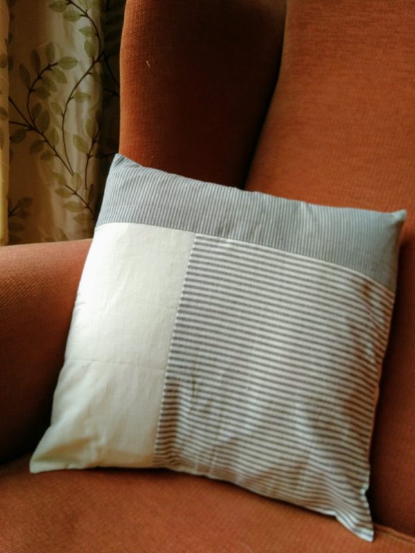 handwoven cushion covers grey and natural