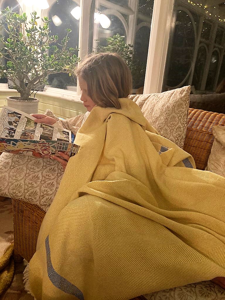 Yellow Zig Zag Throw